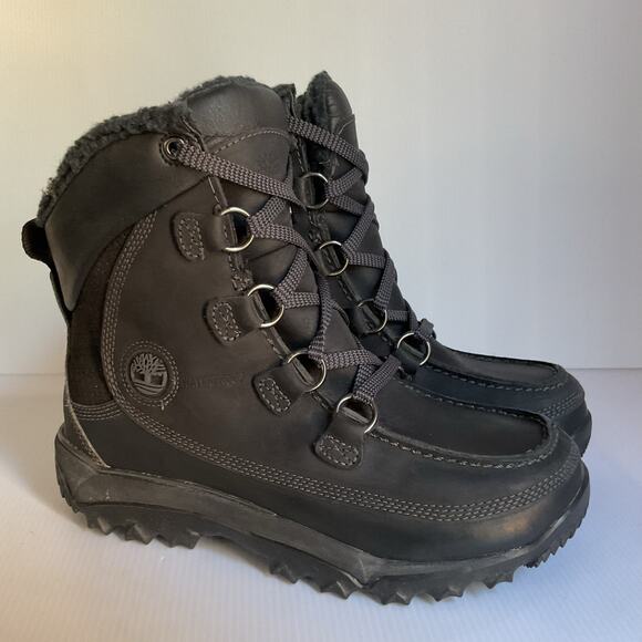Timberland Men’s Waterproof Thermolite Black Winter Boots Size 7 - Picture 4 of 10